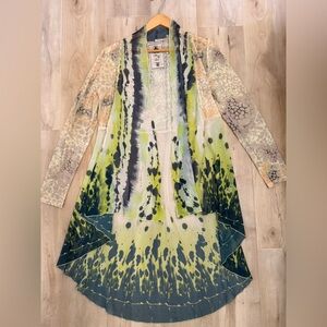 Fleur De Lis kimono | Duster artsy, boho print